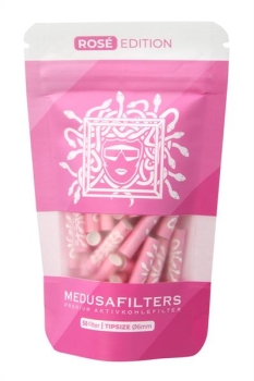 MEDUSA Aktiv-Cellulose-Filter ROSE EDITION ø 6mm Aktivkohlefilter, 50er Beutel